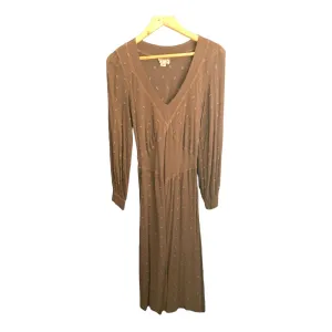 Ghost Brown Long Sleeved Dress UK Size Medium.