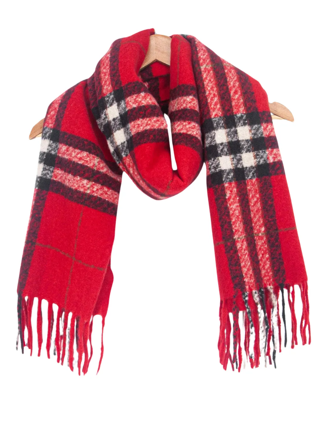 Heavyweight Scarf - Red Check