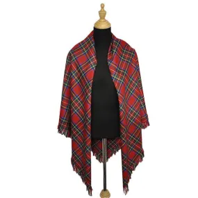 Home Modern Light Weight Tartan Shawl