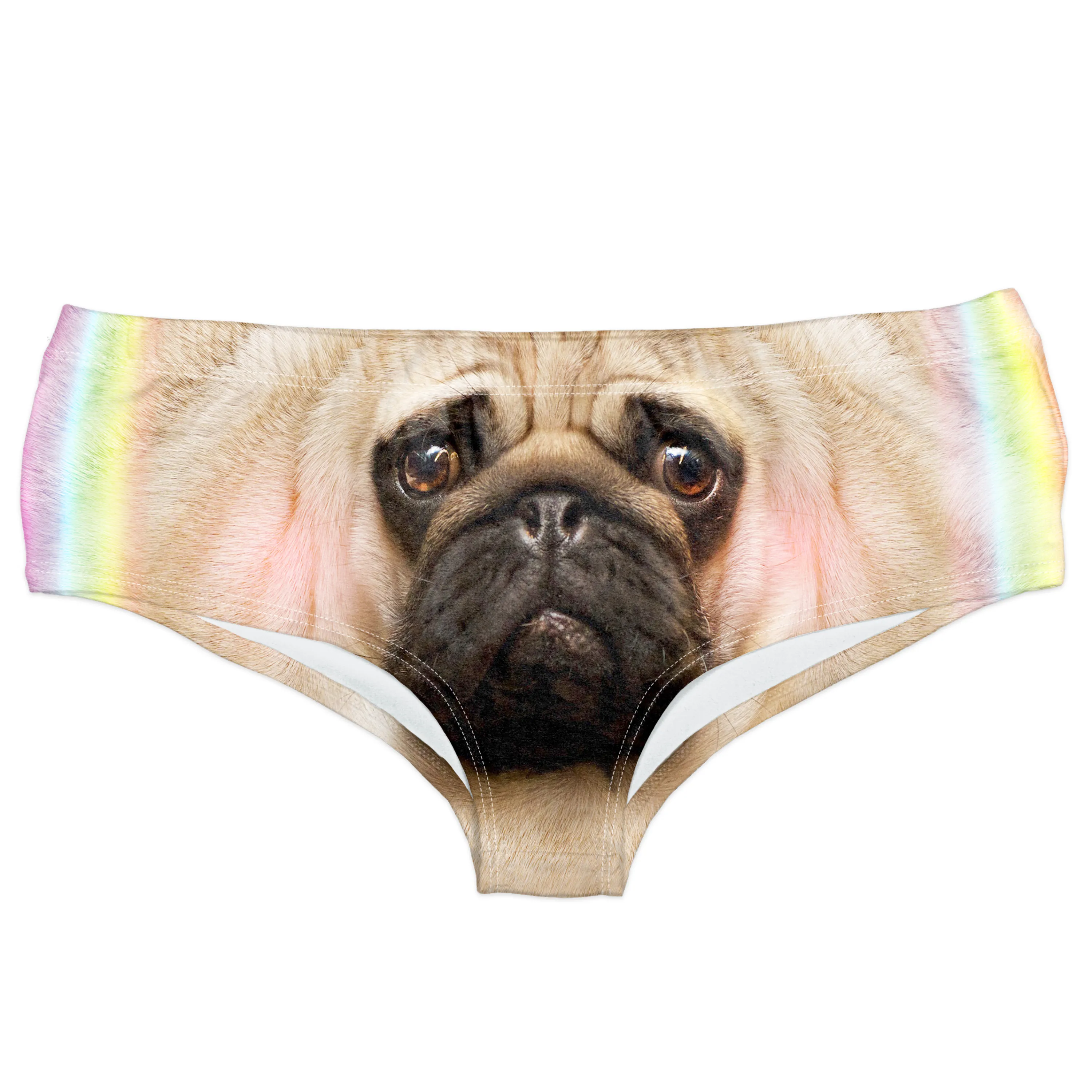 Horn Pantie - Rainbow Pugicorn (6-10 UK Size)