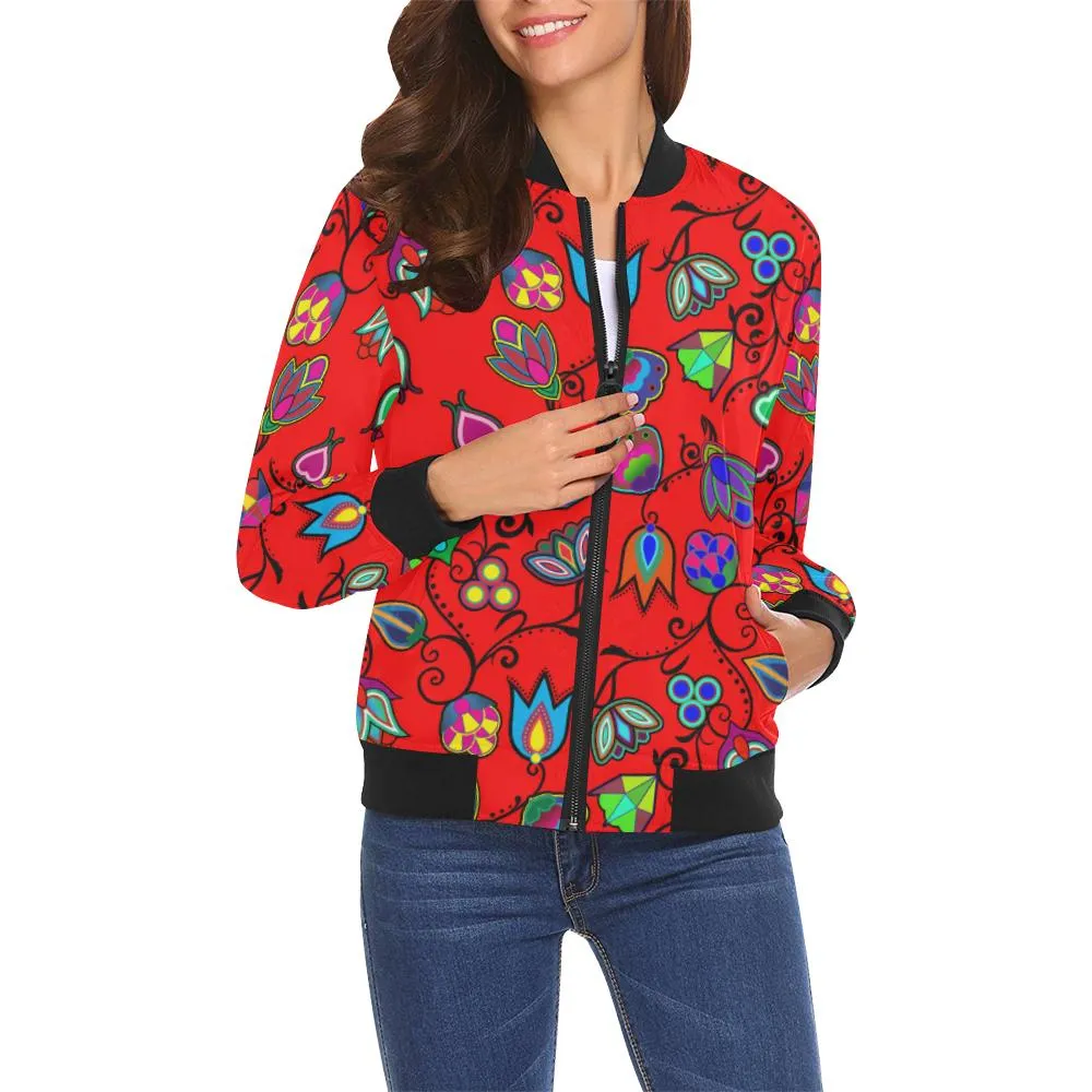 Indigenous Paisley - Dahlia Bomber Jacket for Women