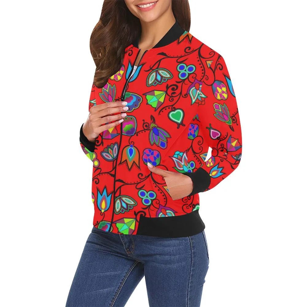 Indigenous Paisley - Dahlia Bomber Jacket for Women