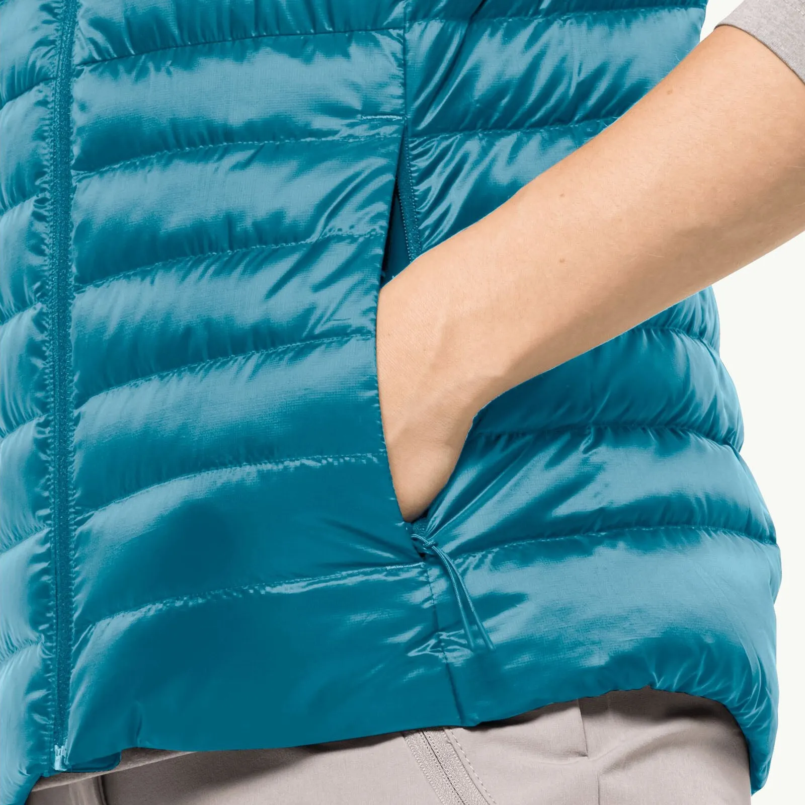 Jack Wolfskin Womens Pack & Go Packable Down Bodywarmer Gilet