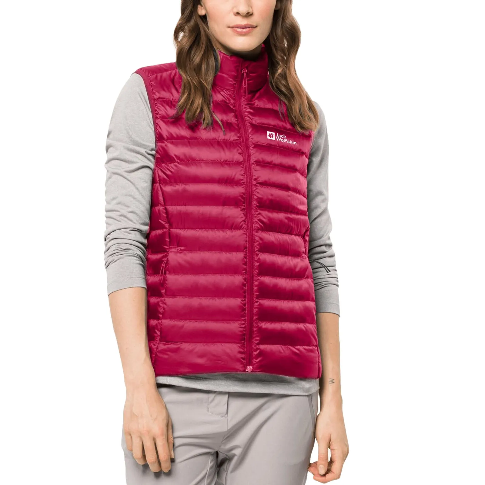 Jack Wolfskin Womens Pack & Go Packable Down Bodywarmer Gilet