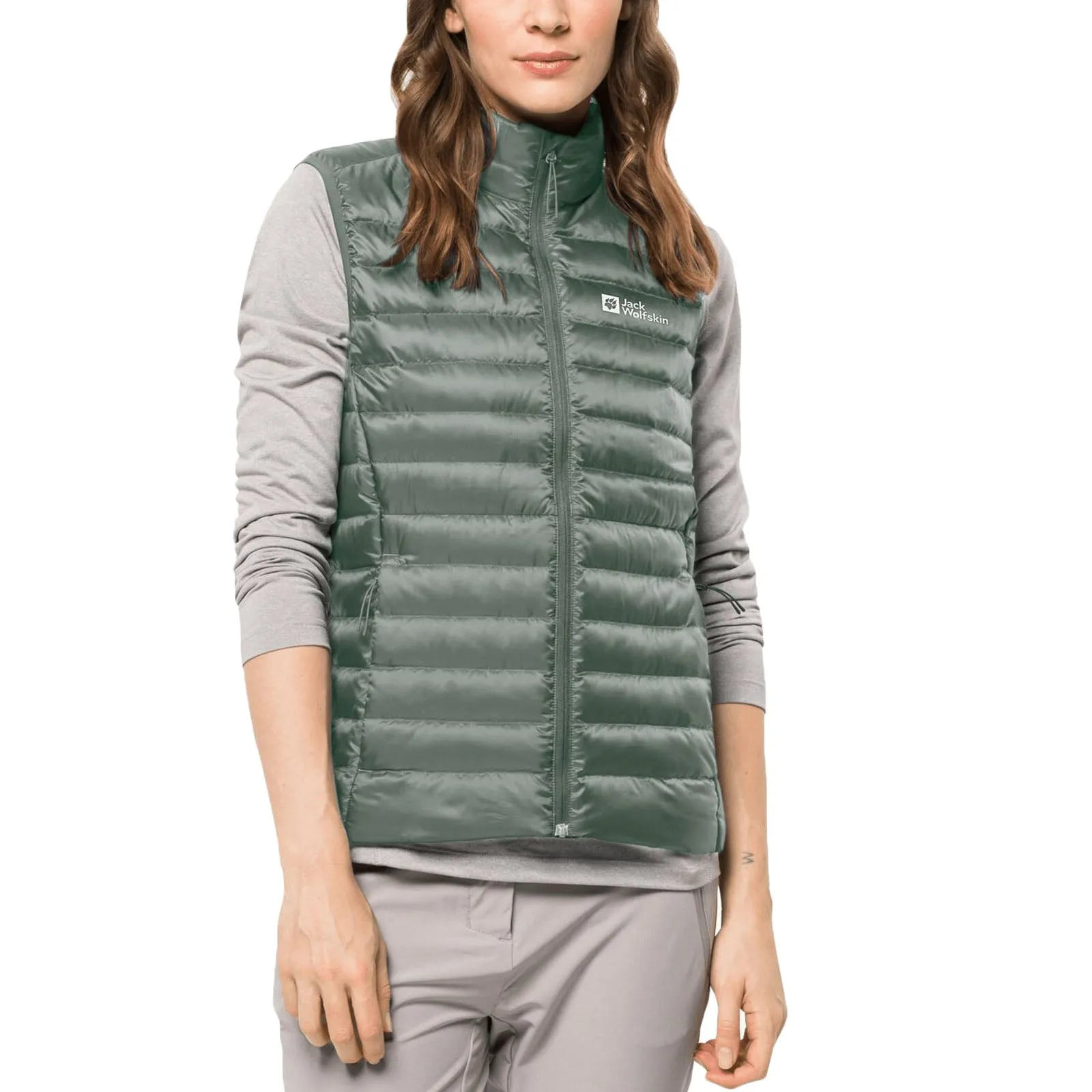 Jack Wolfskin Womens Pack & Go Packable Down Bodywarmer Gilet