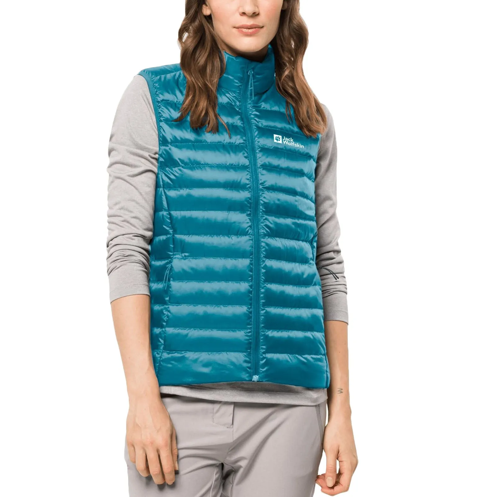 Jack Wolfskin Womens Pack & Go Packable Down Bodywarmer Gilet