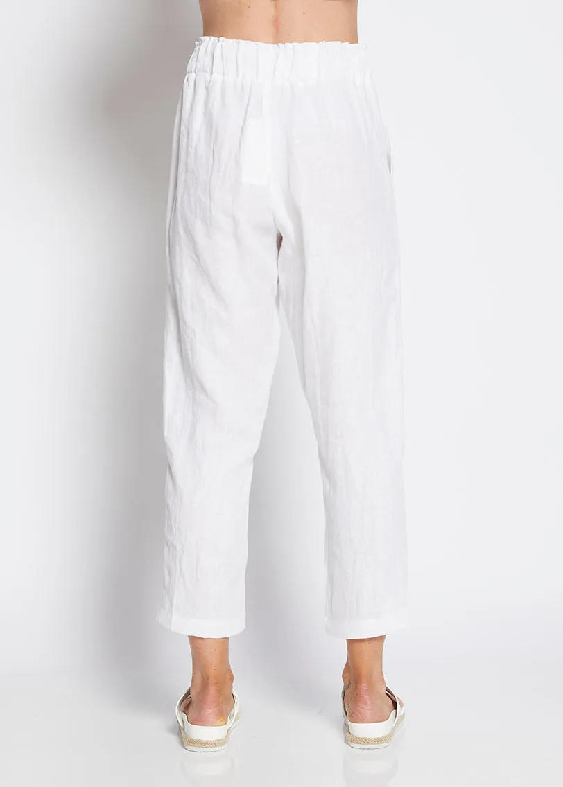 Jones Linen Trousers in White