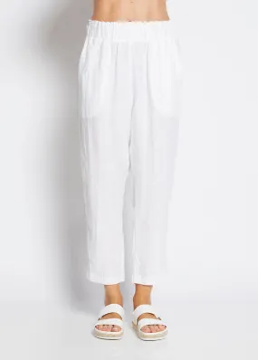 Jones Linen Trousers in White