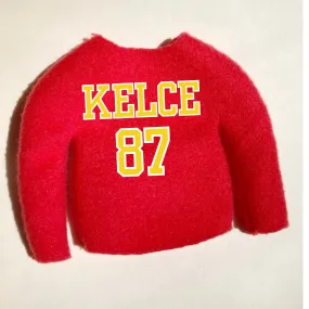 Kelce 87 sweater for 12" doll