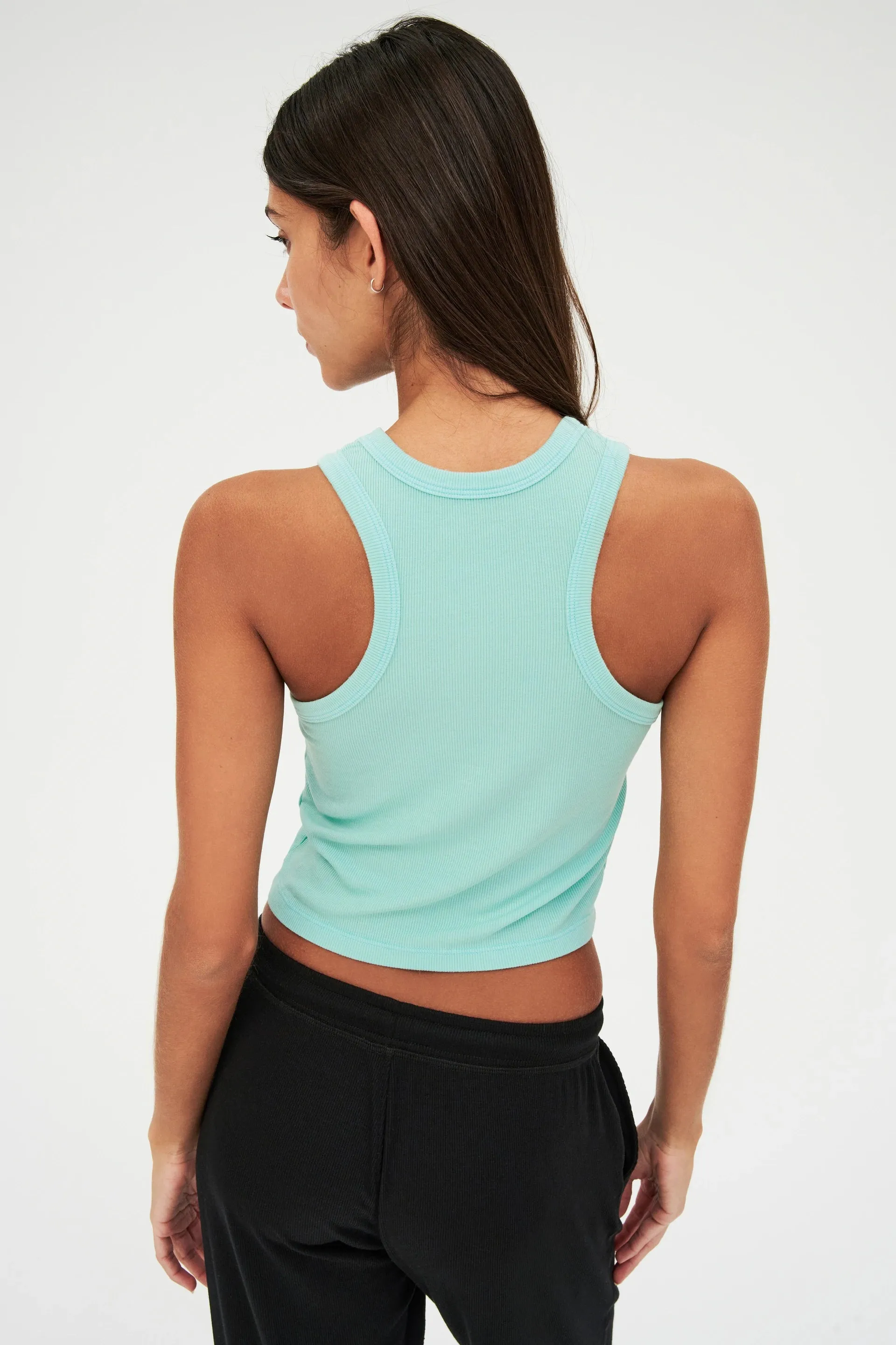 Kiki Rib Crop, Jade