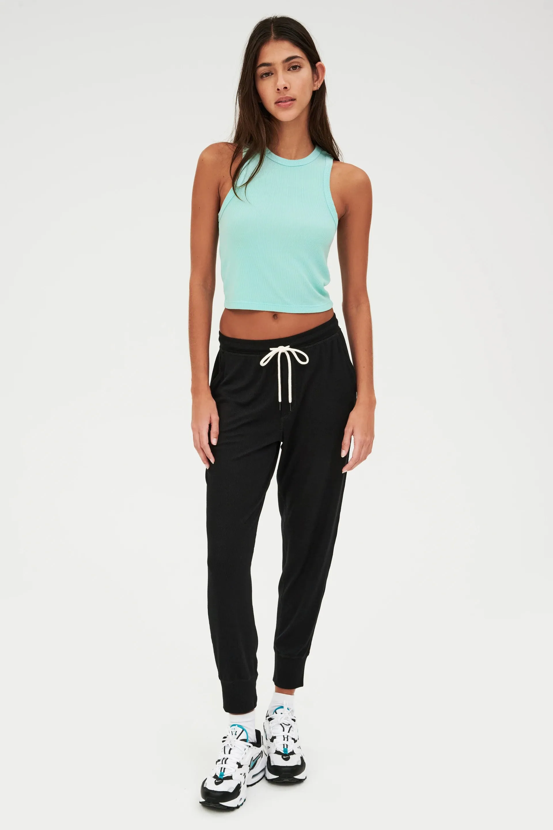 Kiki Rib Crop, Jade