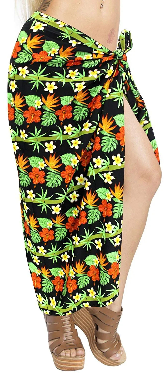 LA LEELA Women Beachwear Sarong Bikini Cover up Wrap Bathing Suit 5 ONE Size