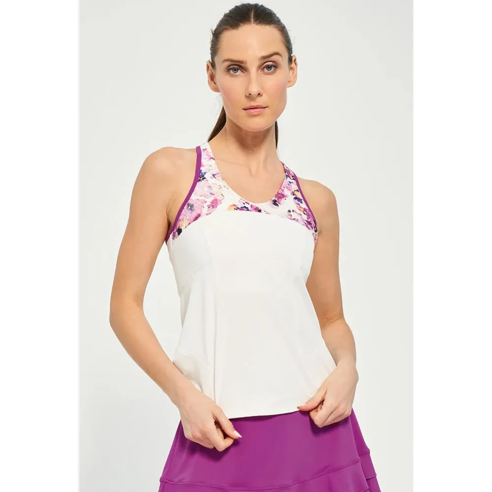 Lija Women's Hit & Run Try Hard Tank - White/Gem