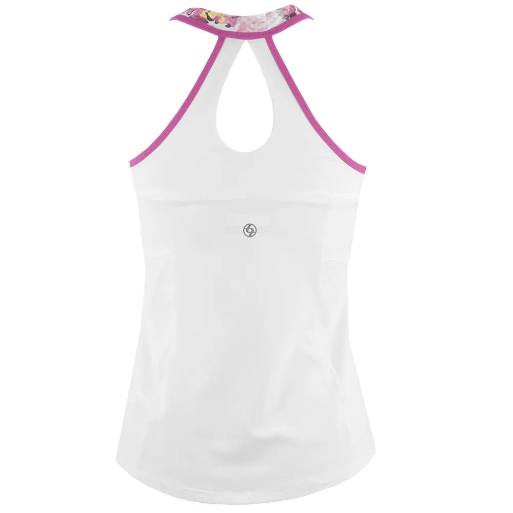 Lija Women's Hit & Run Try Hard Tank - White/Gem