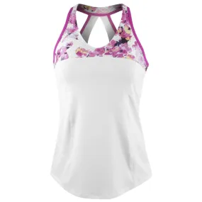 Lija Women's Hit & Run Try Hard Tank - White/Gem