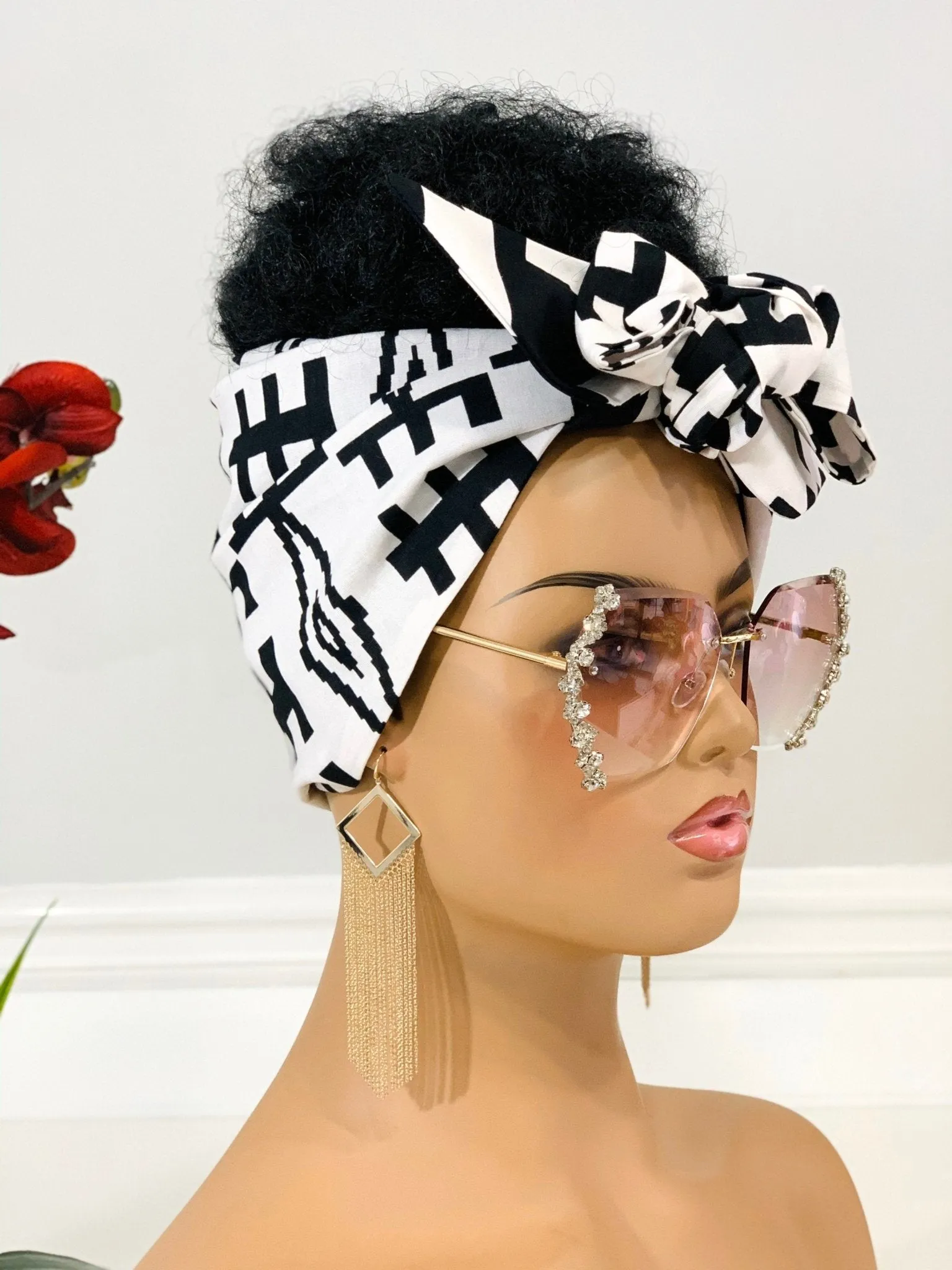 Lily African Print Satin-Lined Headwrap