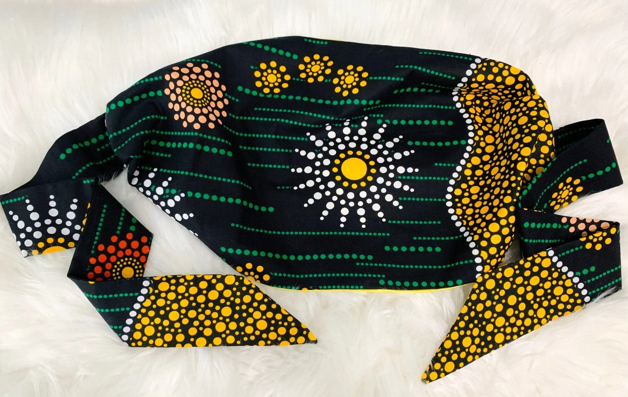 Lily African Print Satin-Lined Headwrap