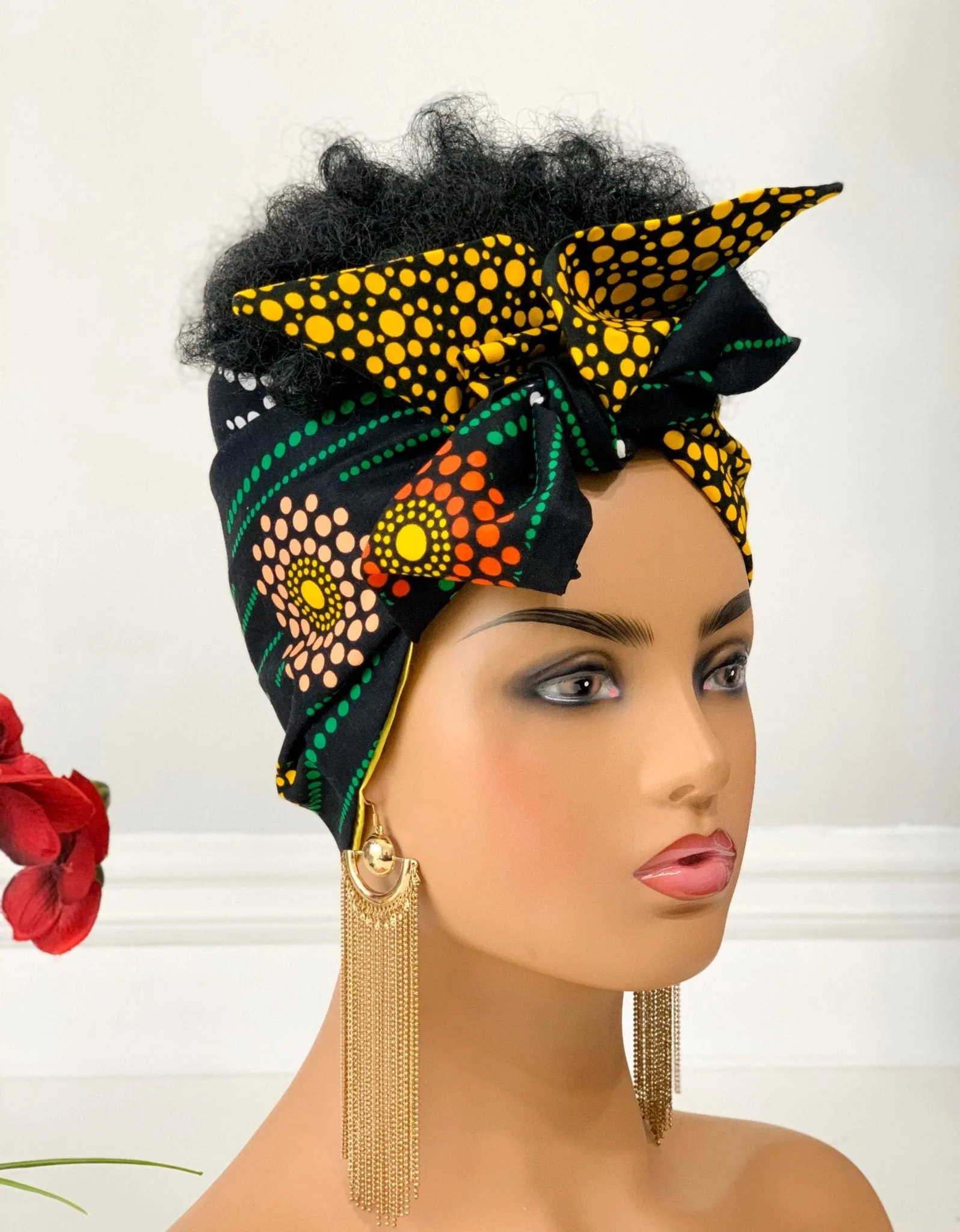 Lily African Print Satin-Lined Headwrap