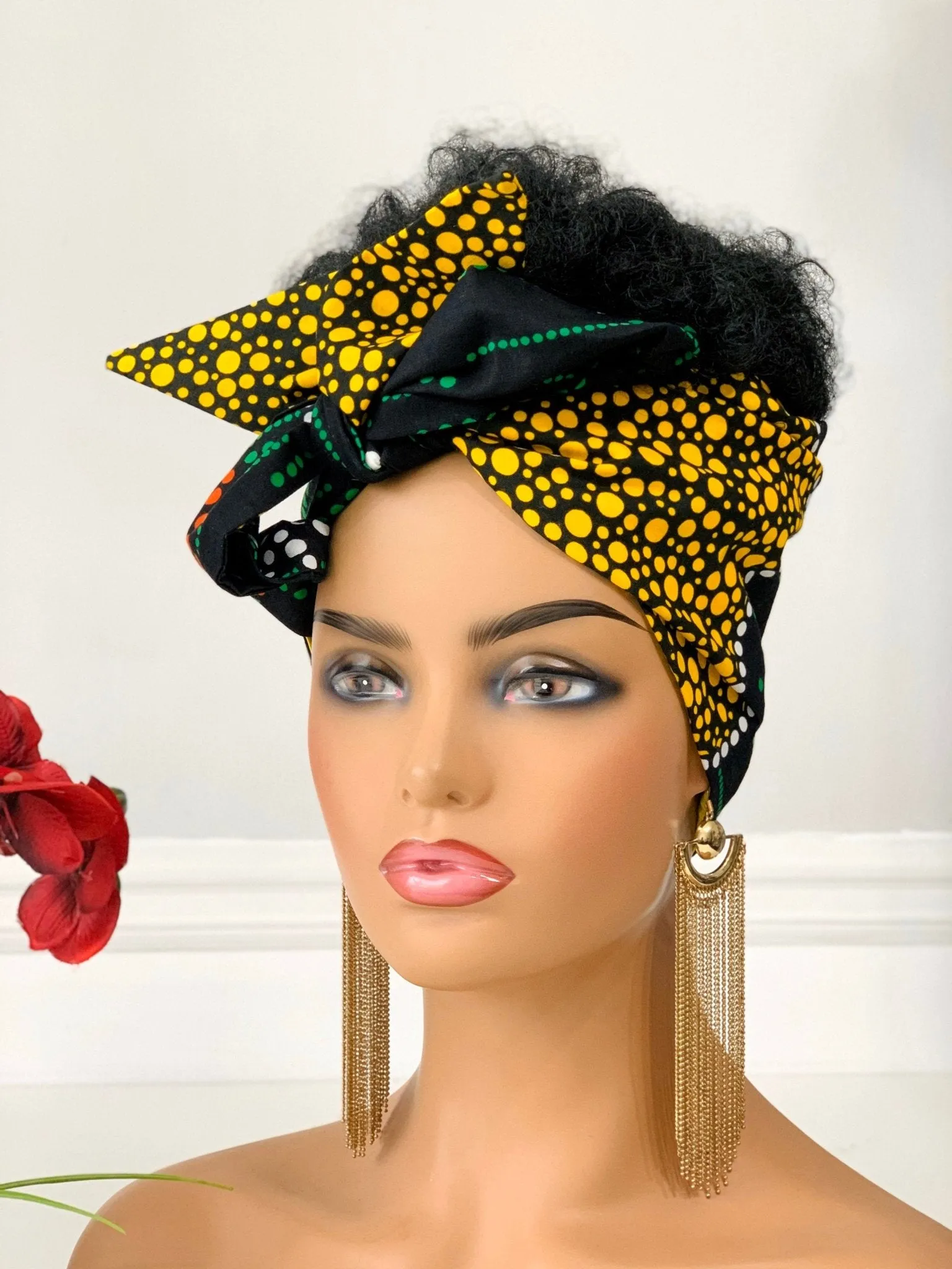 Lily African Print Satin-Lined Headwrap