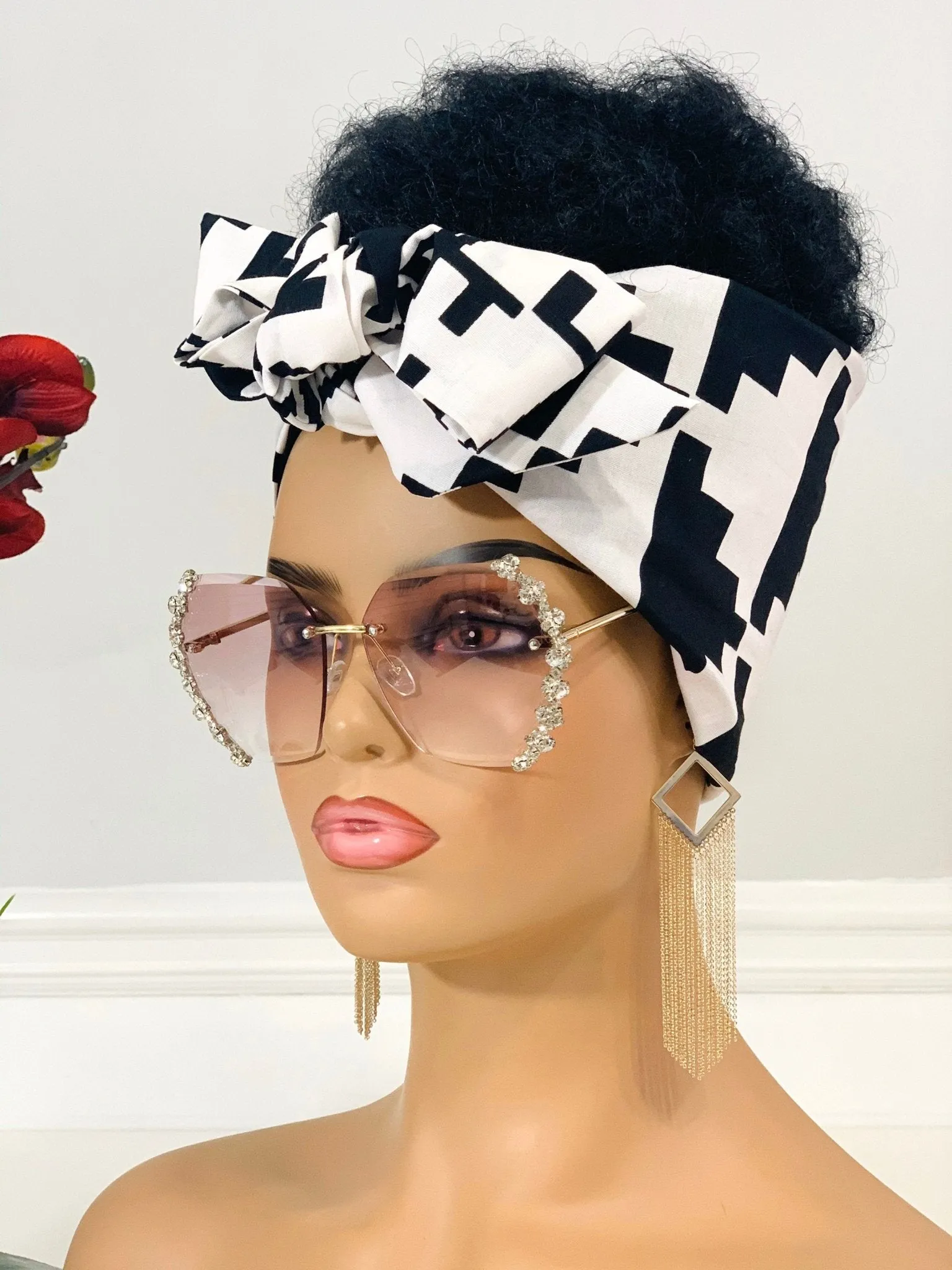 Lily African Print Satin-Lined Headwrap