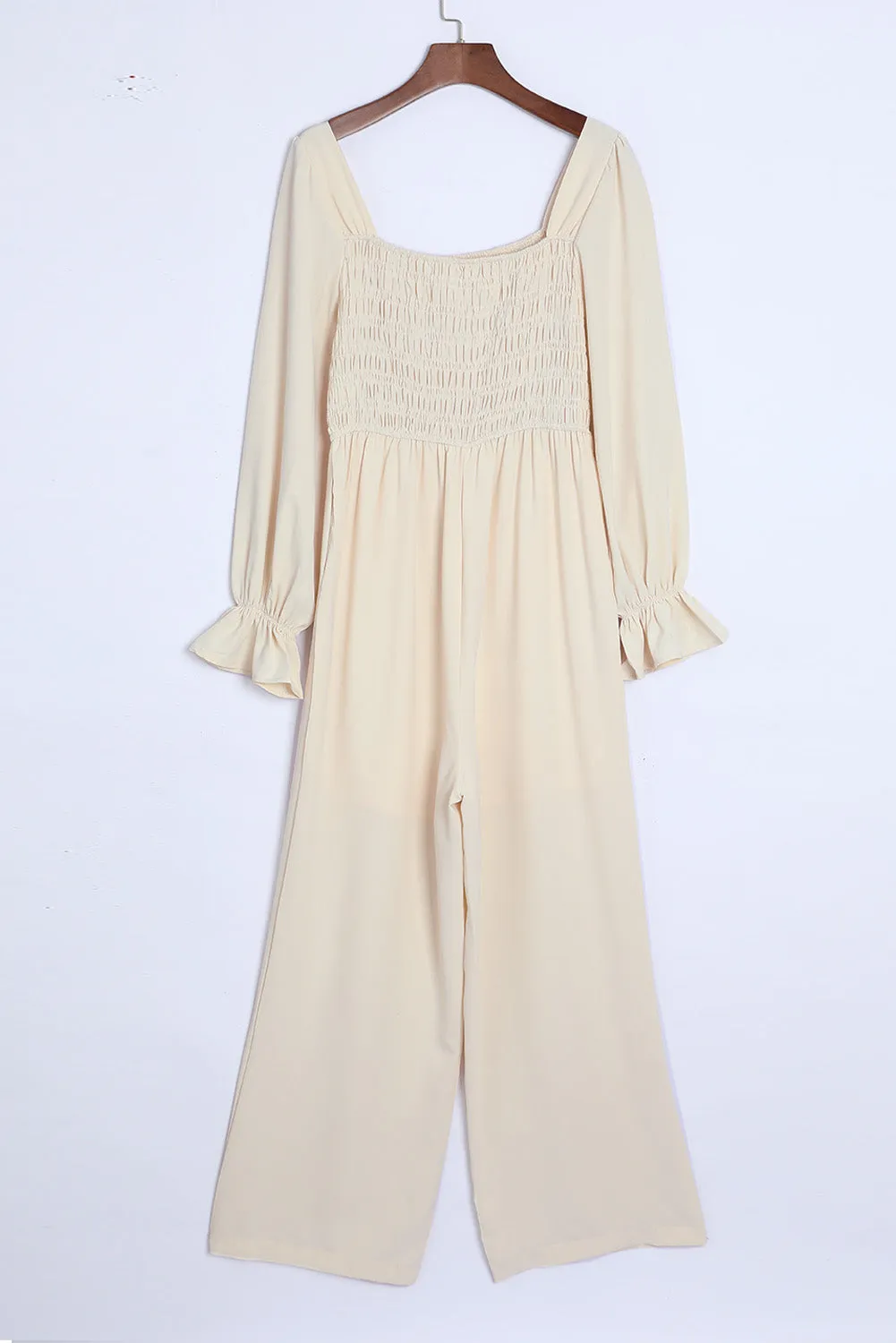 Long Flounce Sleeve Jumpsuit