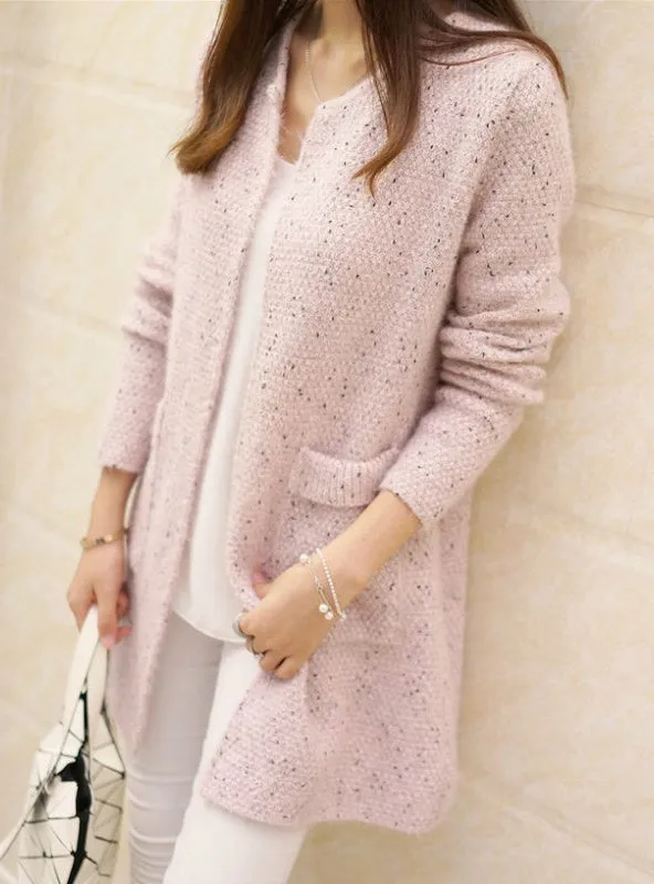 Long Sleeve Knitted Cardigans Crochet Women Autumn Sweaters