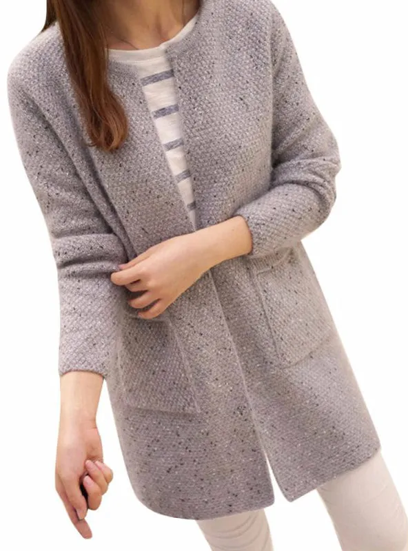 Long Sleeve Knitted Cardigans Crochet Women Autumn Sweaters