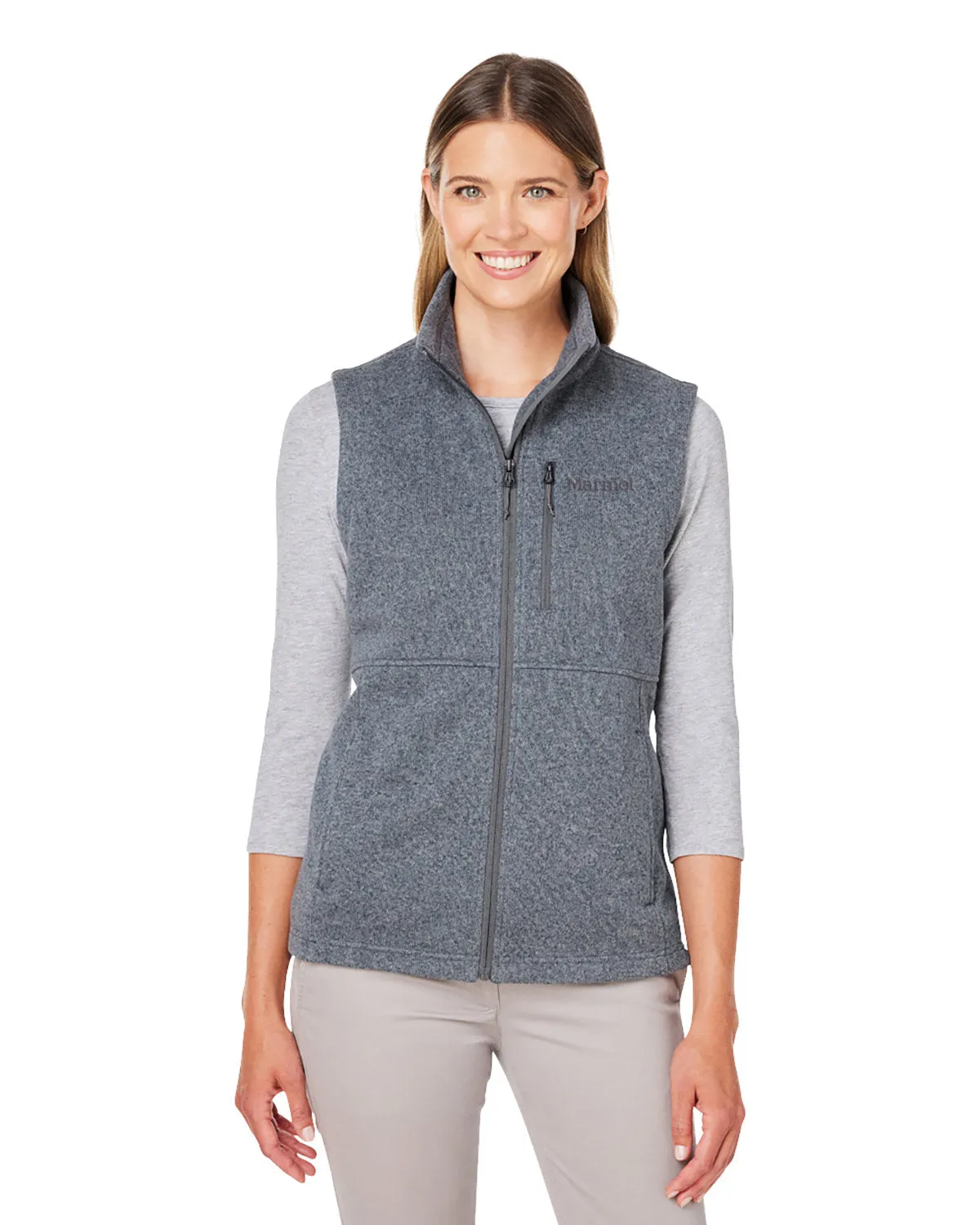 Marmot Ladies Dropline Vests, Steel Onyx