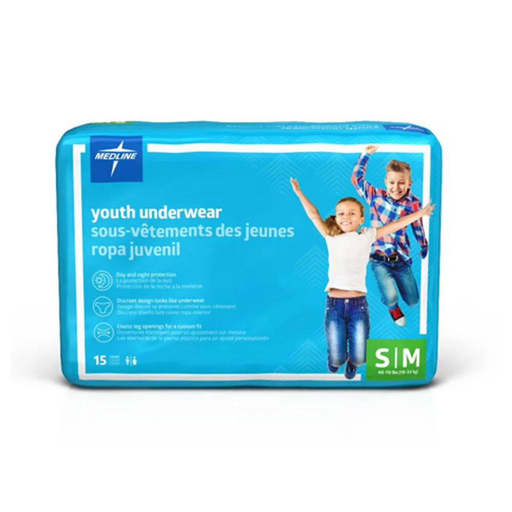 Medline DryTime Protective Youth Underwear