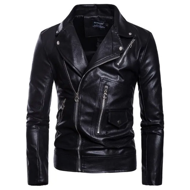 New Brand Jacket Punk Multi Design Style Motorcycle Biker Leather Jacket Men Fashion Skull Leather Coats Male Bomber Jacket 5XL