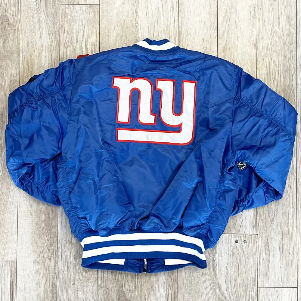 New York Giants New Era Cap X Alpha Industries EXCLUSIVE Bomber Jacket (Team Color)