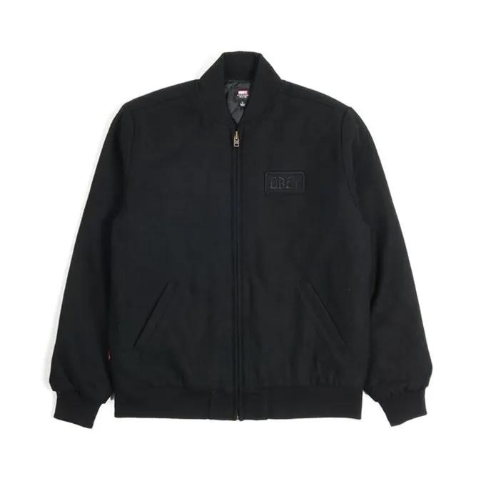 OBEY X SUICIDAL TENDENCIES BOMBER JACKET // BLACK