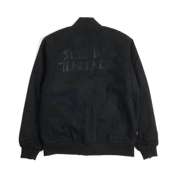 OBEY X SUICIDAL TENDENCIES BOMBER JACKET // BLACK