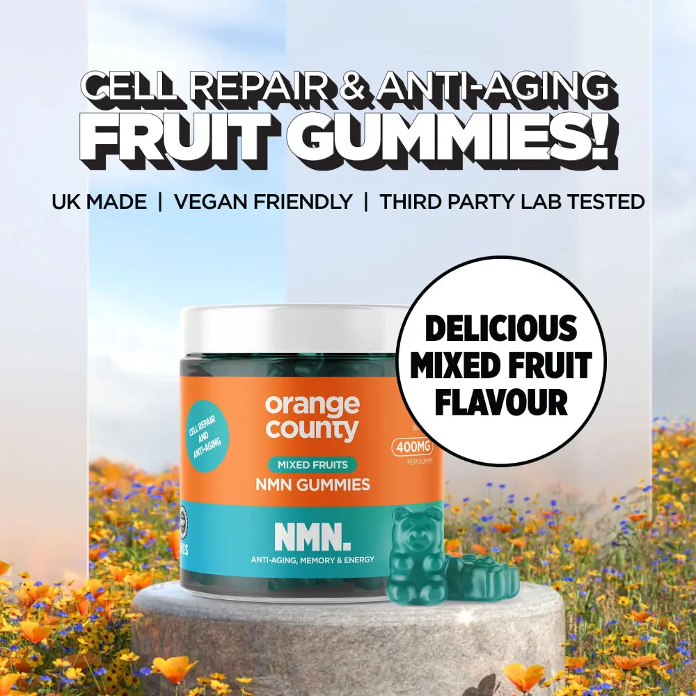 Orange County CBD - NMN (Nicotinamide) Cell Repair   Anti-Ageing Gummies - Mixed Fruit Flavour