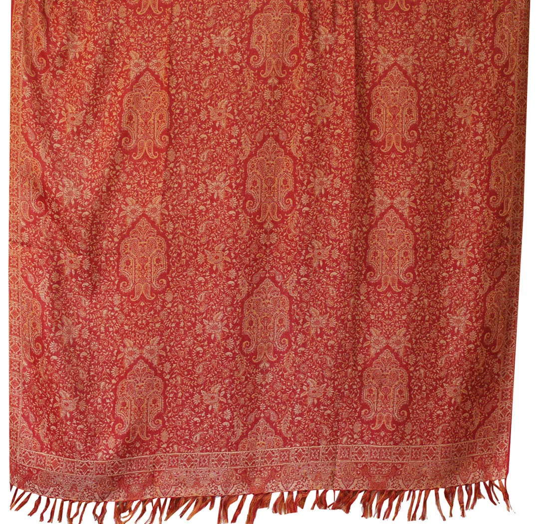 Paisley Scarves Wraps Womens Wool Shawl India Clothes (82 x 42 inches)