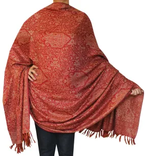 Paisley Scarves Wraps Womens Wool Shawl India Clothes (82 x 42 inches)