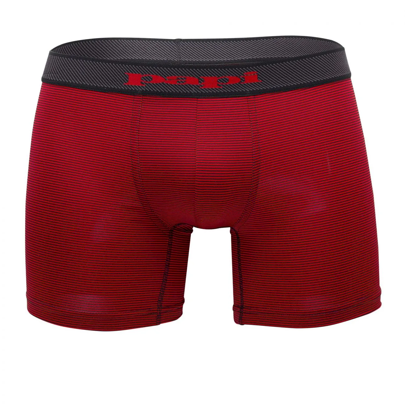 Papi 626185-982 Cool2 2PK Solid Boxer Briefs Color Black-Red