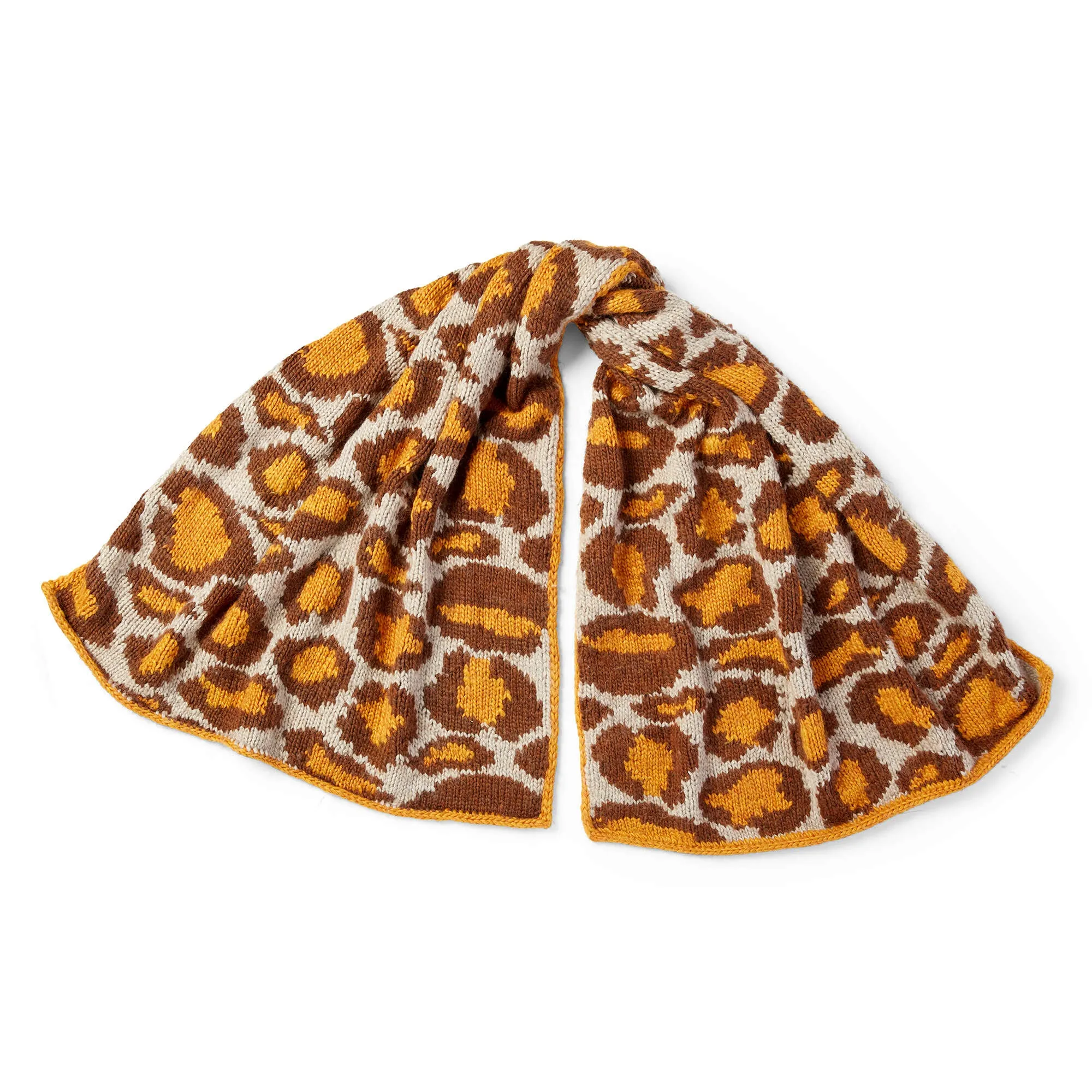 Patons Leopard Print Knit Wrap