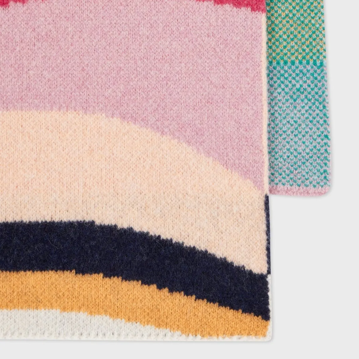 Paul Smith - Women's Knit Scarf in Pink Swirl