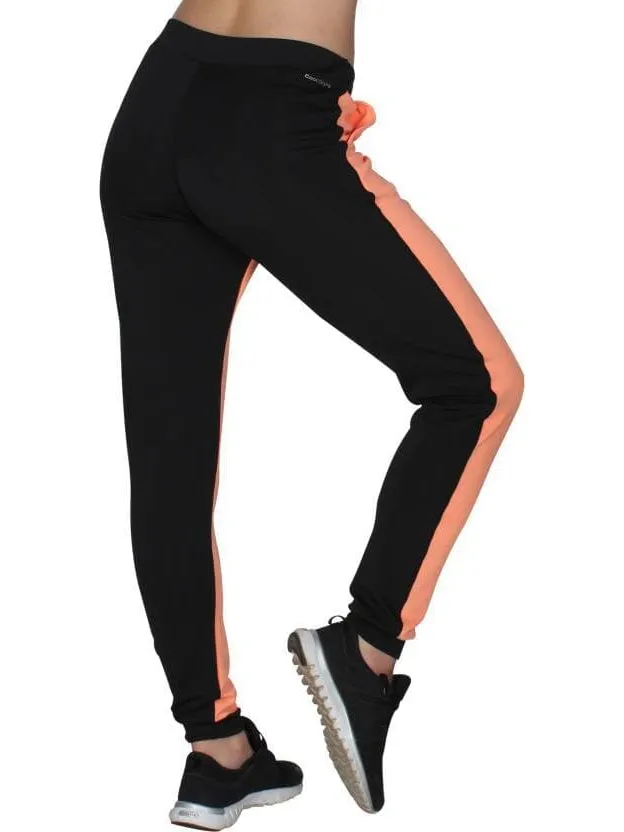 Peach Black Stretchable Joggers