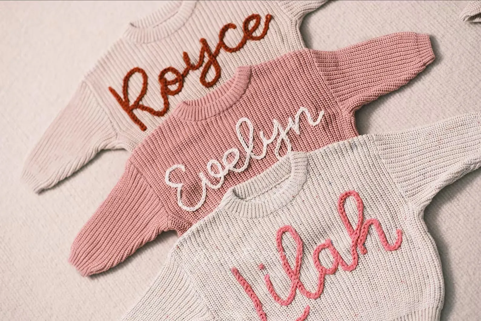 Personalized Baby Sweater With Name, Baby Shower gift, Personalized Toddler Knit Sweater KS03