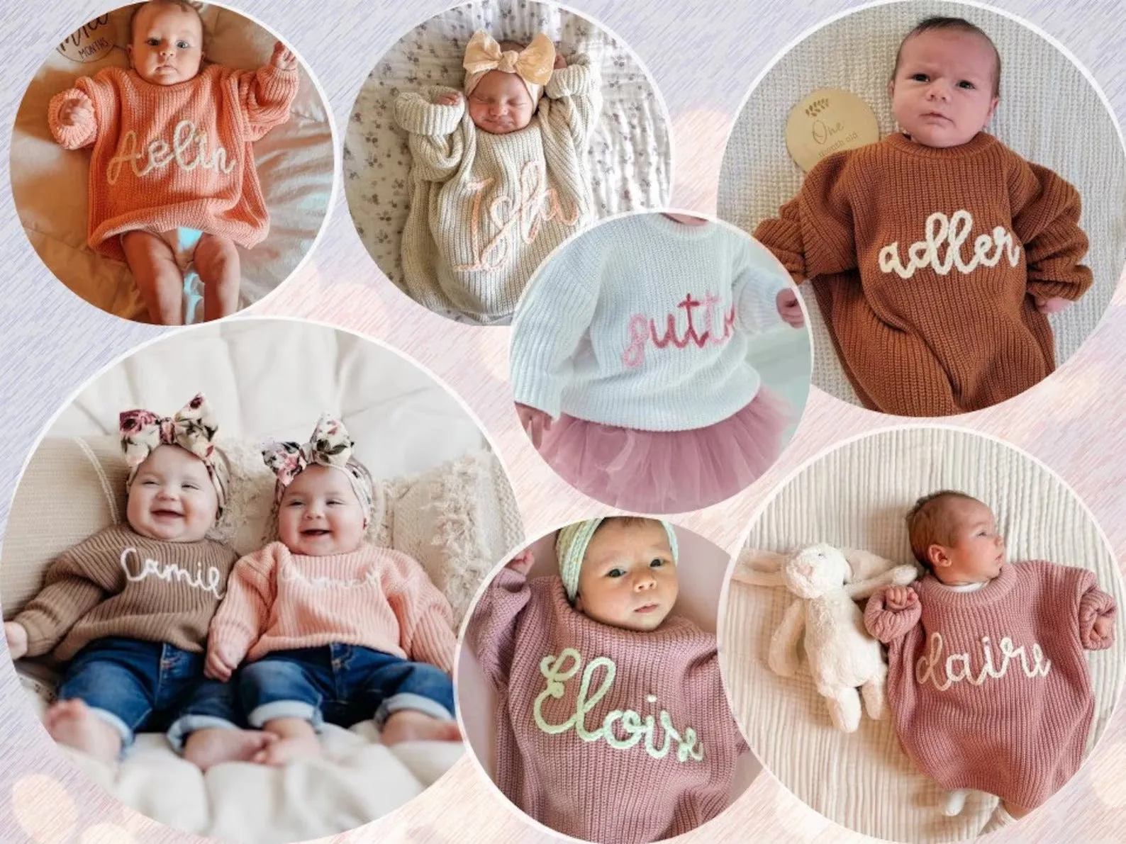 Personalized Baby Sweater With Name, Baby Shower gift, Personalized Toddler Knit Sweater KS03