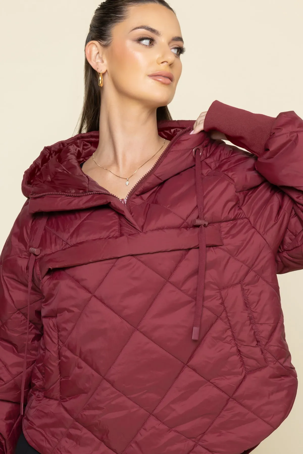 Pillow Packable Puffer Jacket - Crimson