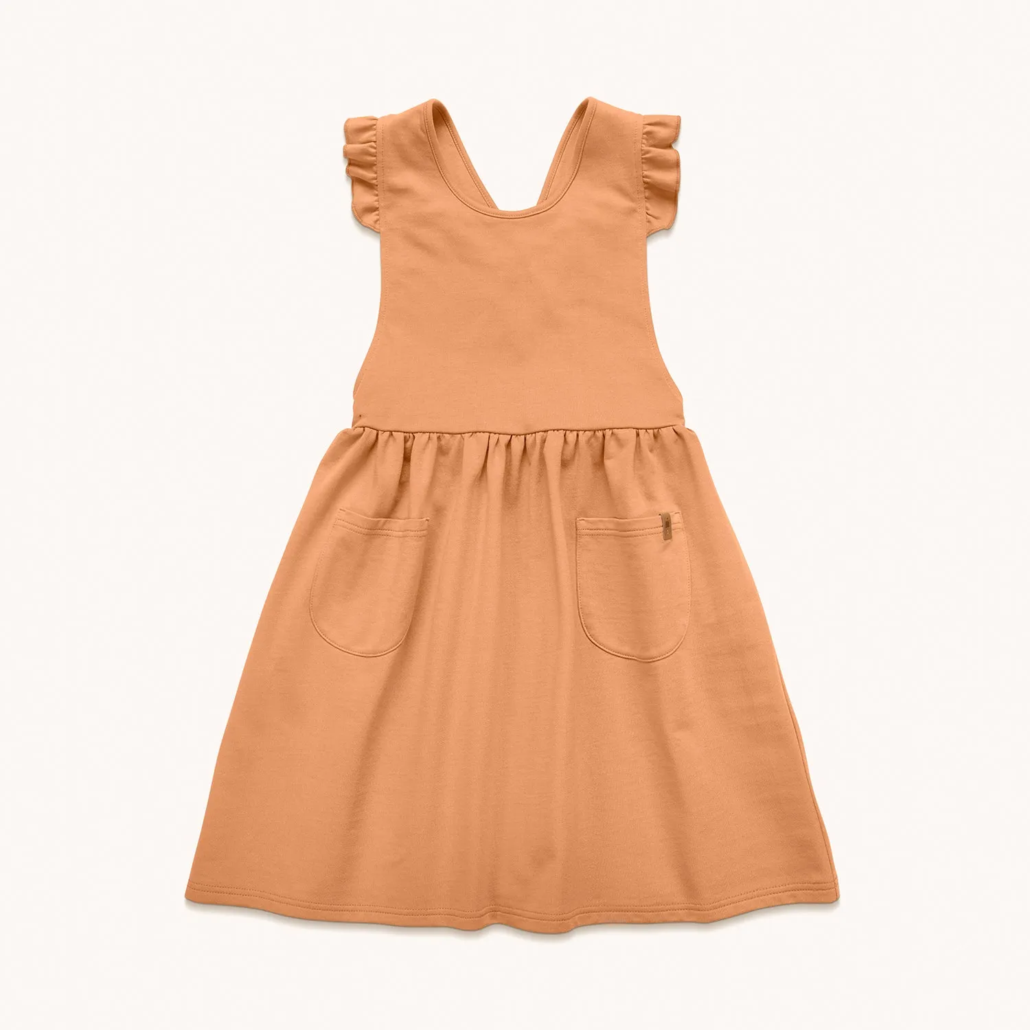 Pinafore Dress - Tawny Brown