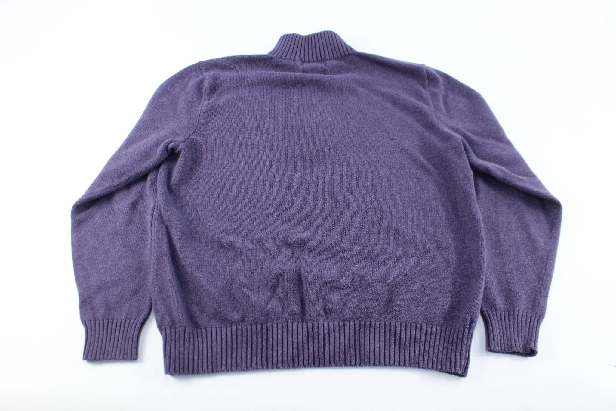 Polo by Ralph Lauren Embroidered Logo Purple Sweater