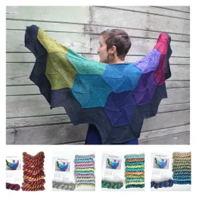 Prismatic Honeycomb Shawl kit