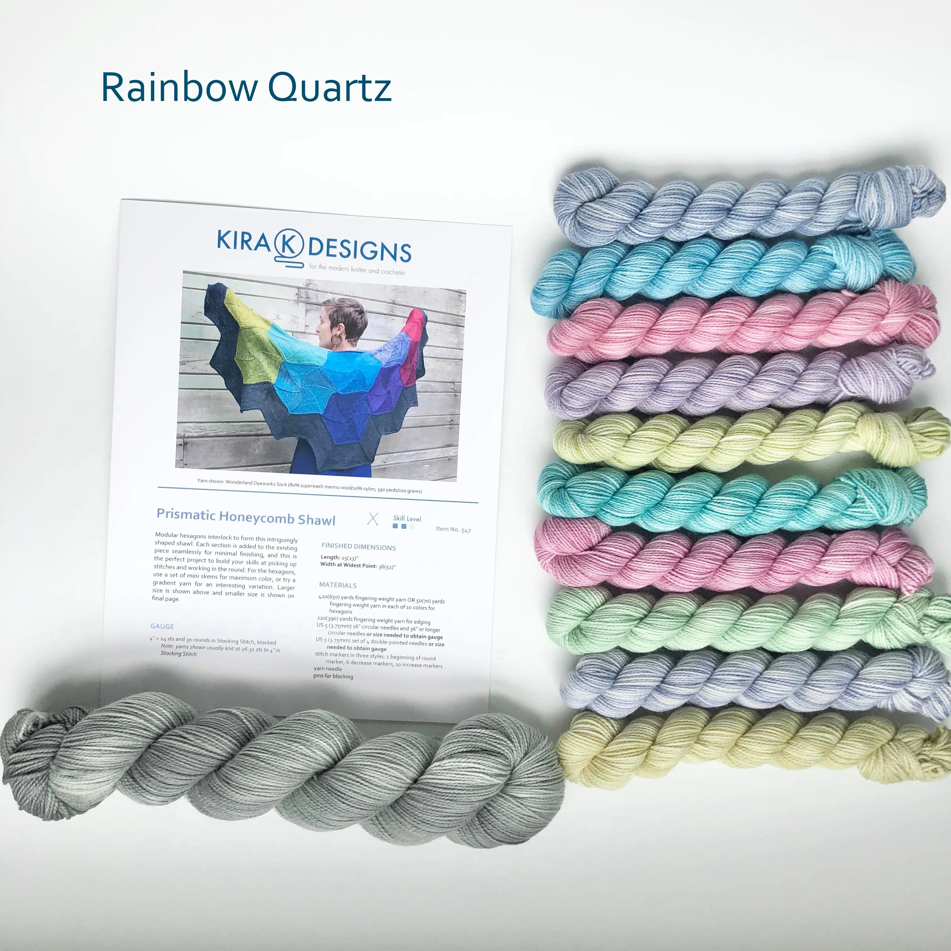 Prismatic Honeycomb Shawl kit