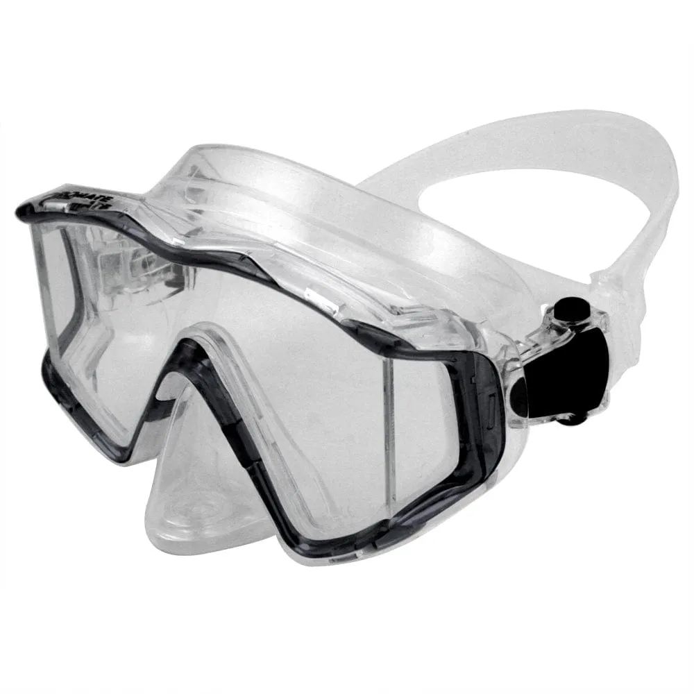 Promate NEW Three-Lenses Edgeless Scuba Dive PURGE Mask - MK399