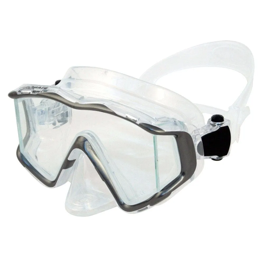 Promate NEW Three-Lenses Edgeless Scuba Dive PURGE Mask - MK399