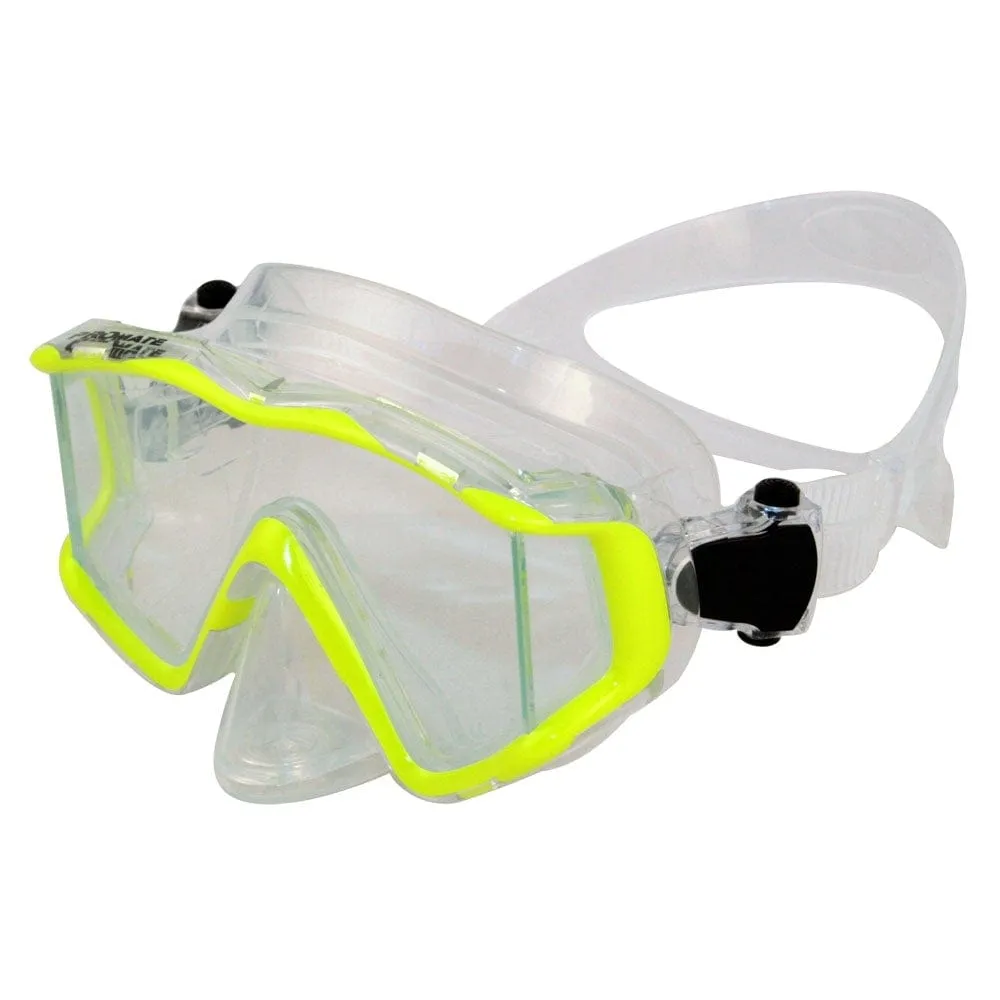 Promate NEW Three-Lenses Edgeless Scuba Dive PURGE Mask - MK399